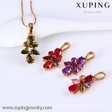 31379-Xuping Hot selling Diamond Pendant Jewelry Brass Necklace Pendant